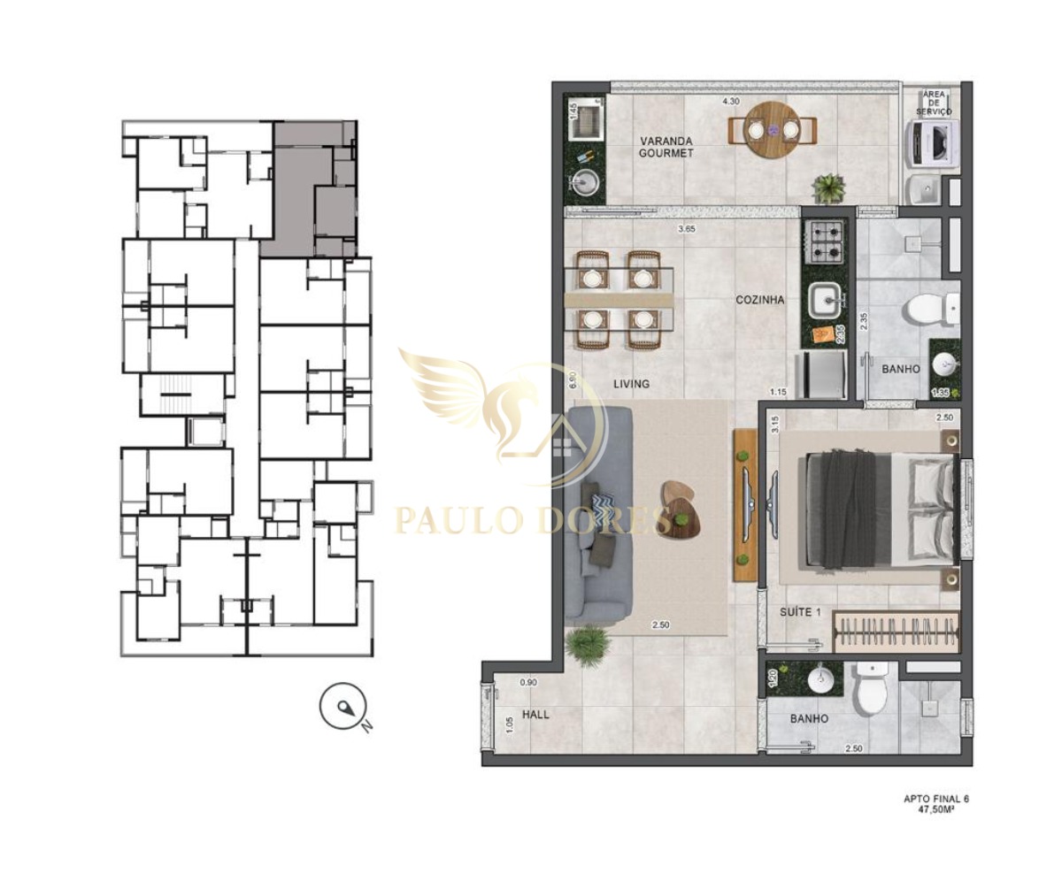 Apartamento à venda com 2 quartos, 68m² - Foto 14