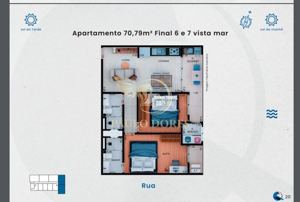 Apartamento à venda com 2 quartos, 70m² - Foto 12