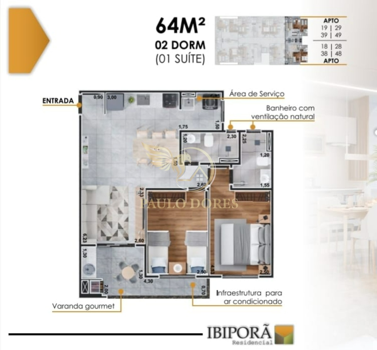 Apartamento à venda com 1 quarto, 42m² - Foto 5