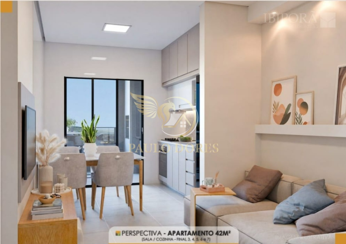 Apartamento à venda com 1 quarto, 42m² - Foto 1