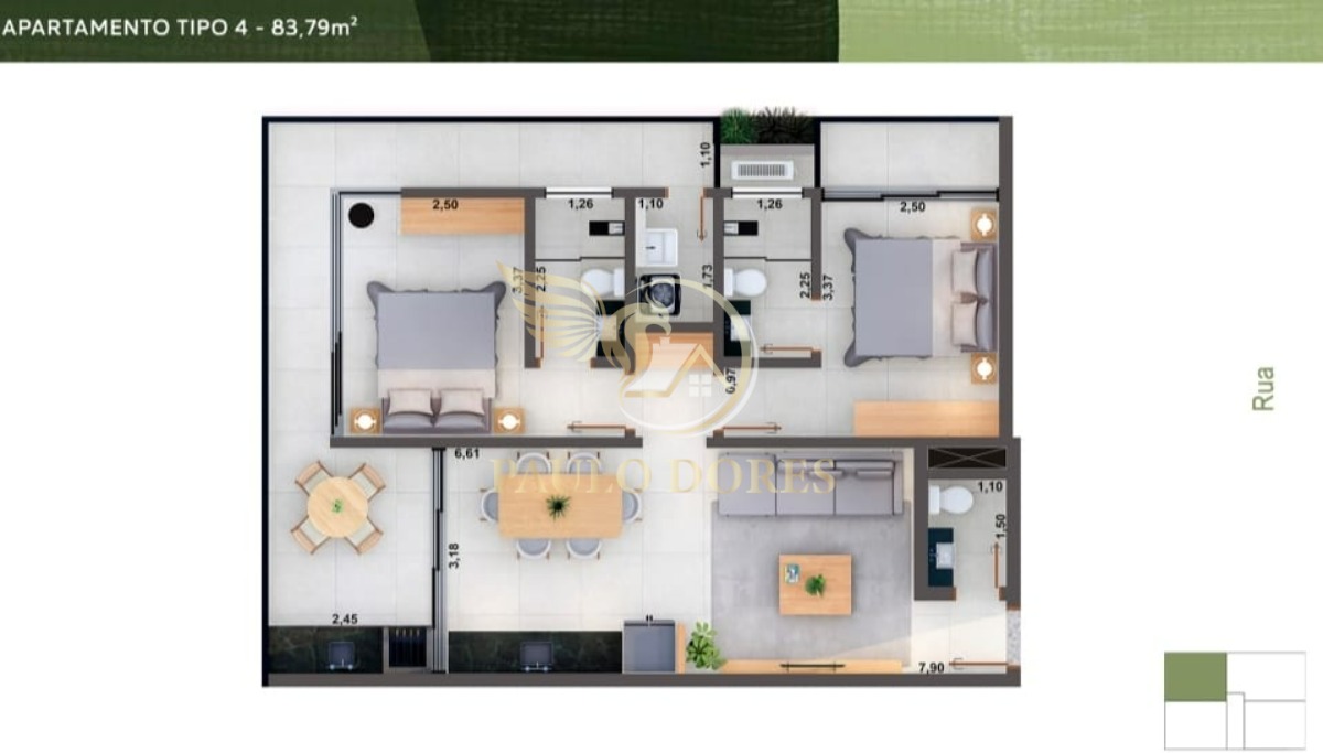 Apartamento à venda com 2 quartos, 102m² - Foto 14